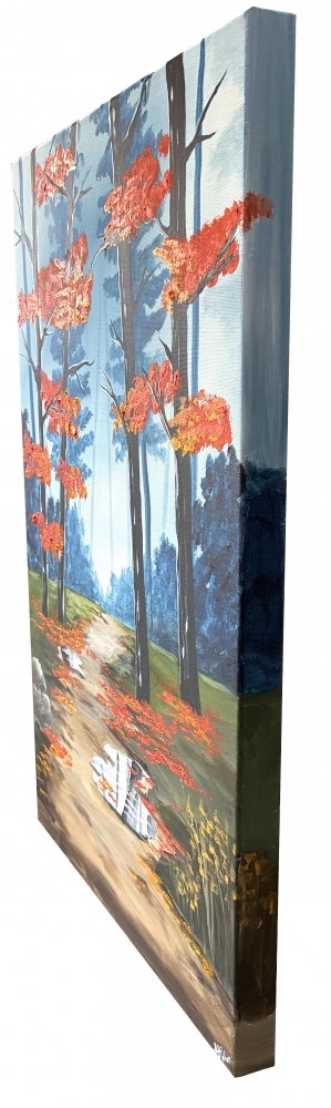 Misty Autumn Woods