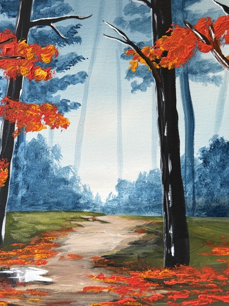 Misty Autumn Woods