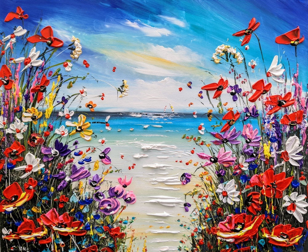 Seaside wildflowers 