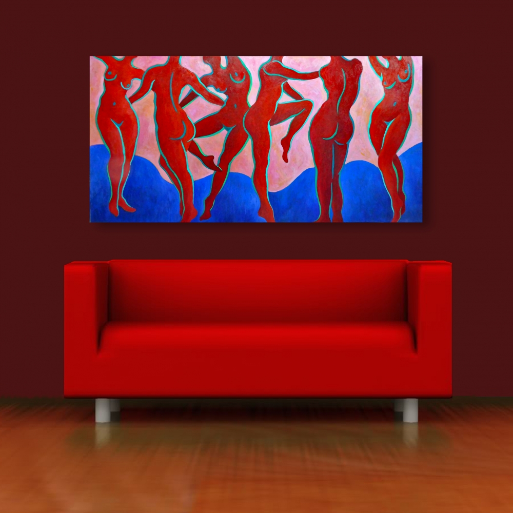 RED NUDES DANCING