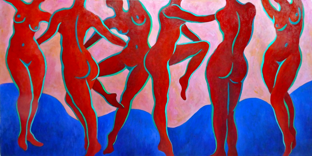 RED NUDES DANCING