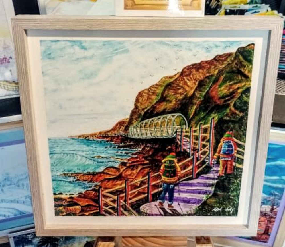 The Gobbins Costal Path Island Magee Co Antrim NI 