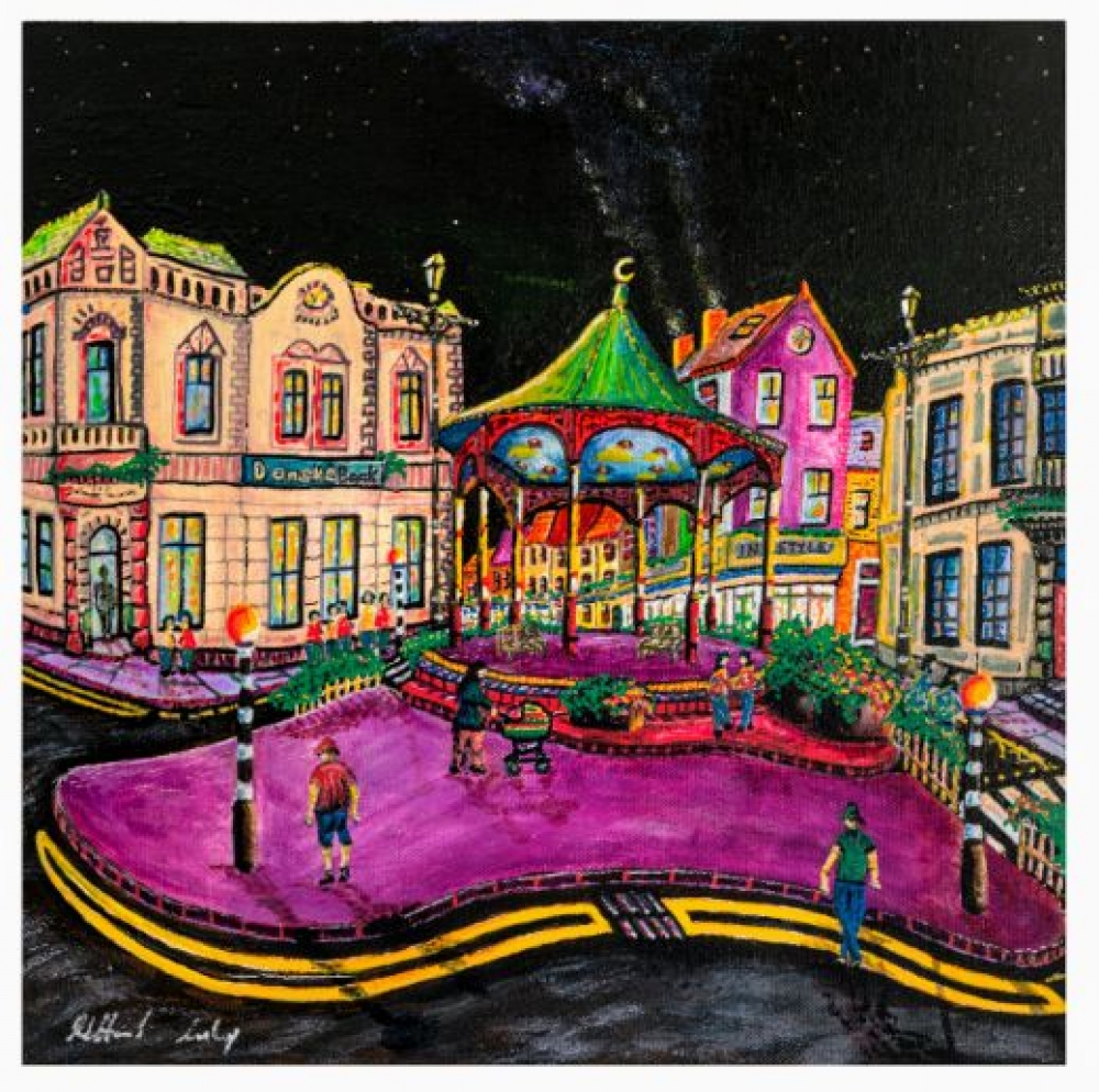 Night Shopping around Ballymena Bandstand