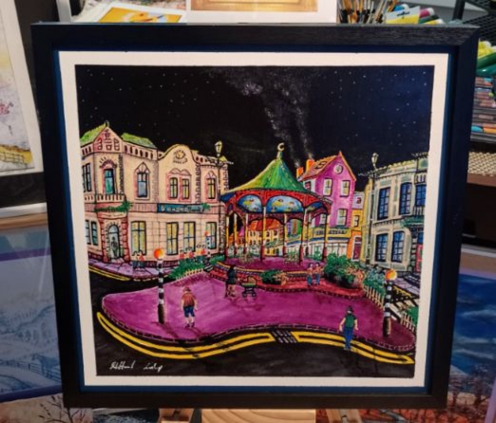 Night Shopping around Ballymena Bandstand
