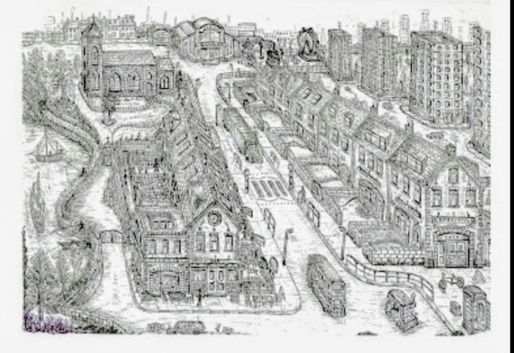 Old English City Town