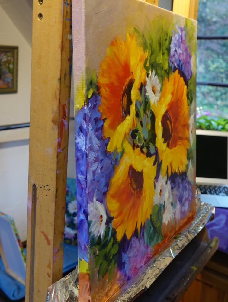 Three Sunflowers