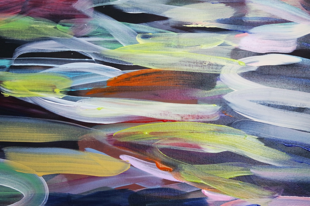 XL Abstract Colourful Lickable Water 5137