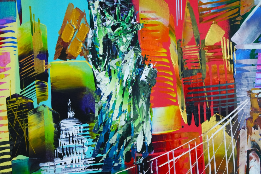 XL City of New York Skyline Abstraction 5144