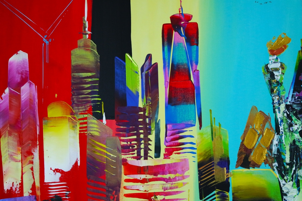 XL City of New York Skyline Abstraction 5144
