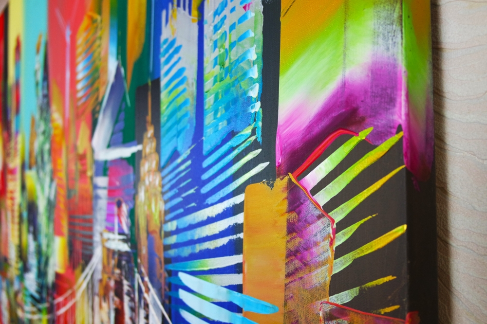 XL City of New York Skyline Abstraction 5144