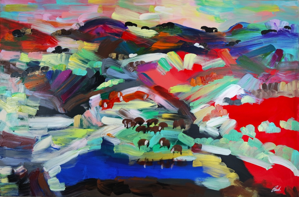 XL Yummy Colourful Landscape 5152