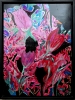 Tulips of the Rising Moon (Large framed canvas)