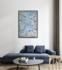 Lily Drift – Original Oil Painting on Unstretched Canvas
