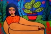  Carmen in her garden