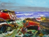 Abstract Red Seascape 5082