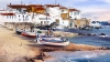 Boats of Calella. Spain