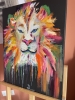 Abstract lion head 