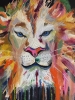 Abstract lion head 