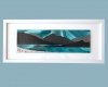 Handmade Fused Glass 'Isle of Harris' Picture.