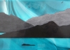 Handmade Fused Glass 'Isle of Harris' Picture.