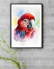 Crimson Majesty | Original Watercolor Painting | Scarlet Macaw | A3 Size