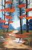 Misty Autumn Woods
