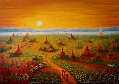 Sunset at Bagan