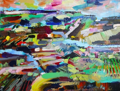 Abstract Fresh Countryside Landscape 5087