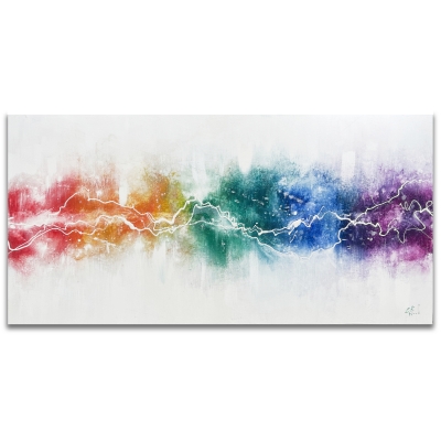 Colourful Rainbow Nebula Abstract