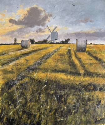 Chillenden Post windmill cornfield