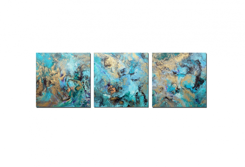 Triptych Wind of the sea