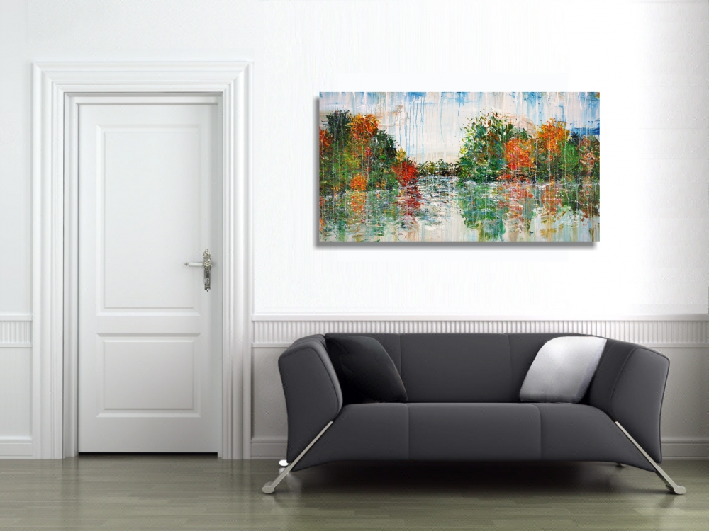 Trees By A Lake L 1