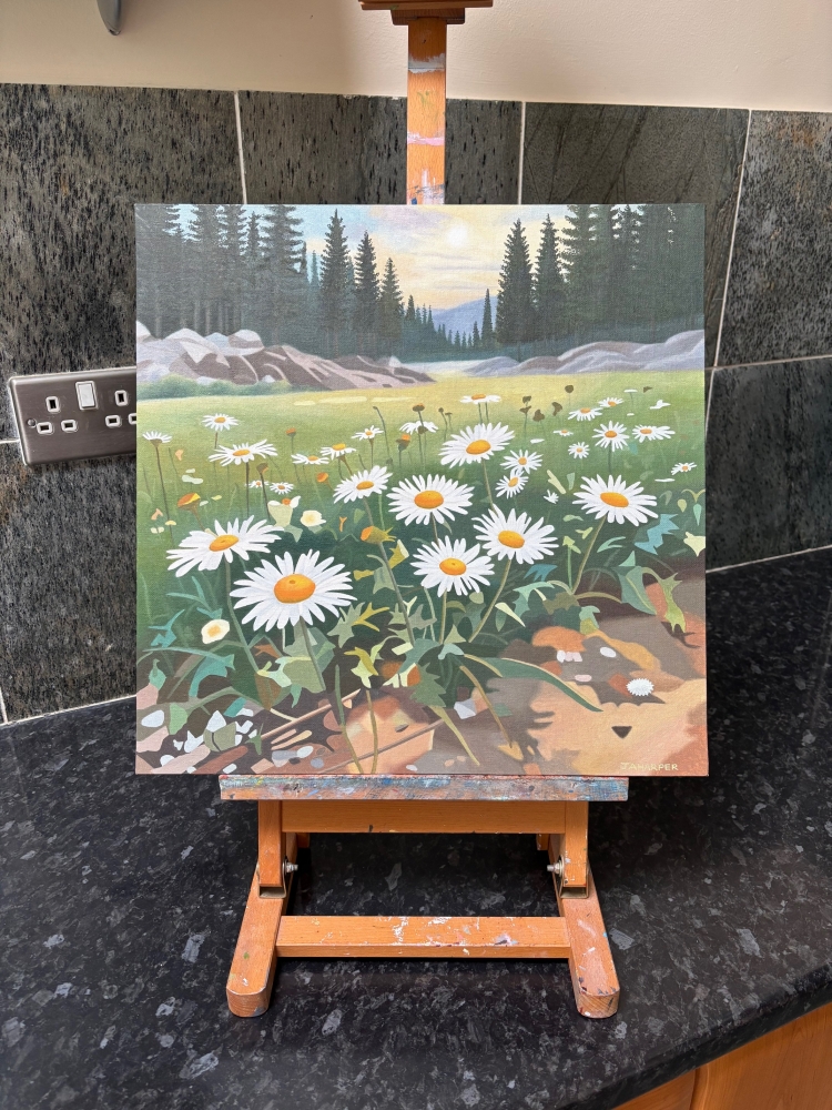 Morning Walk, With Daisies