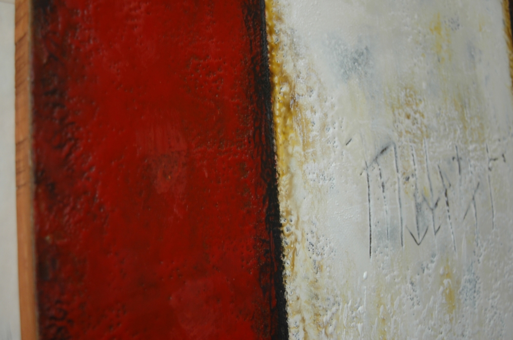 \"Runes\". Encaustic.