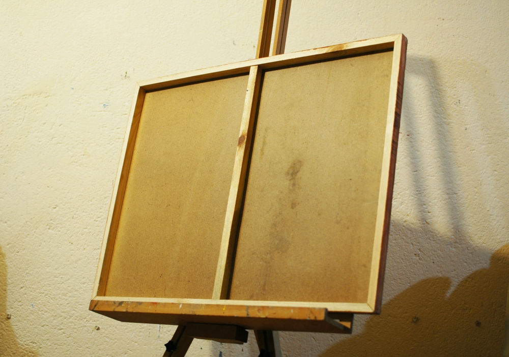 \"Runes\". Encaustic.