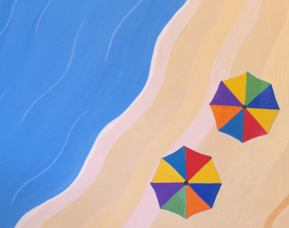 On the beach