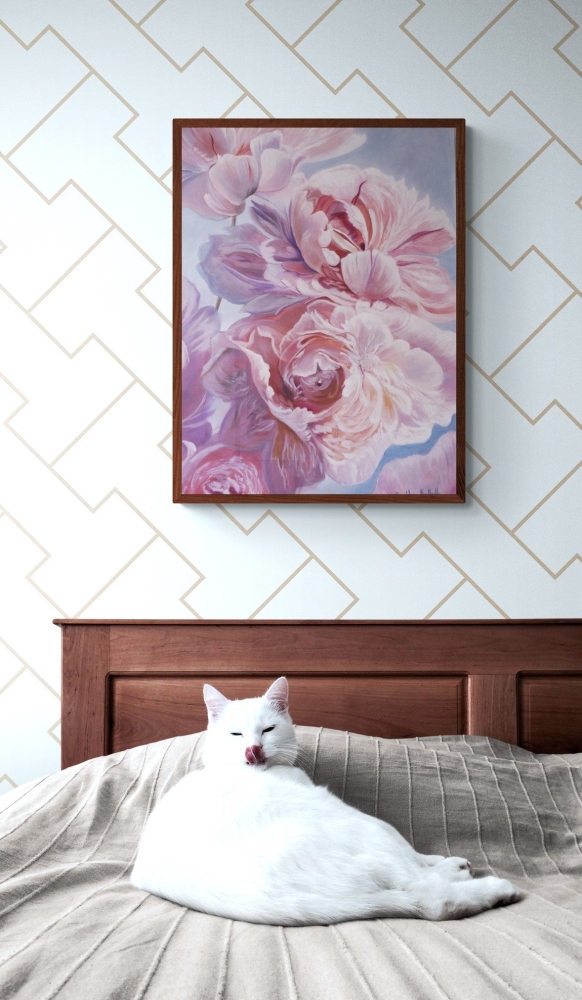 Whisper of pink peonies