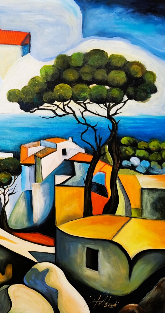 Abstract sea view