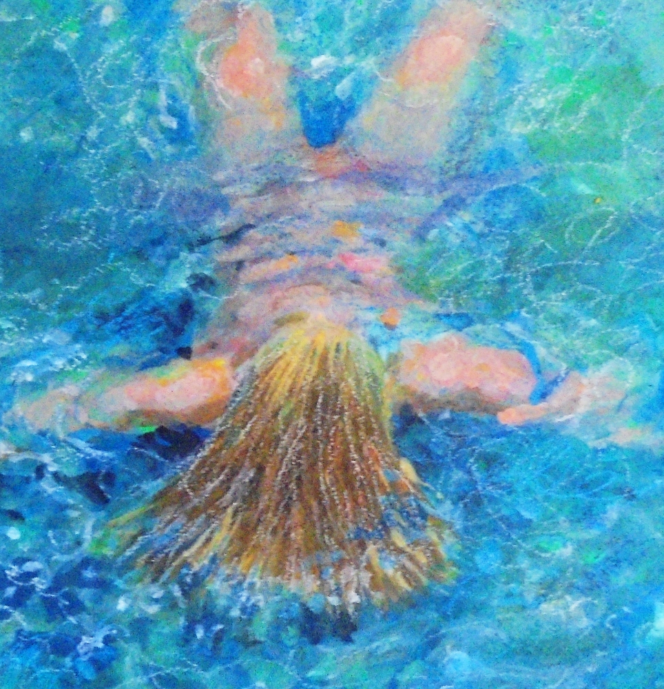 Wild water swimmer at rest