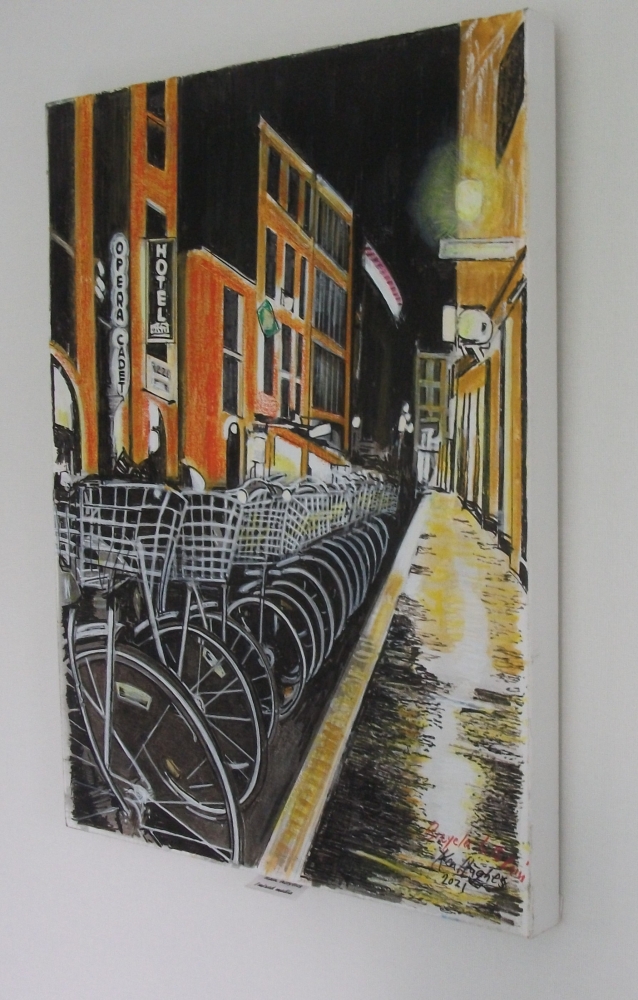 Bicycles in the rain