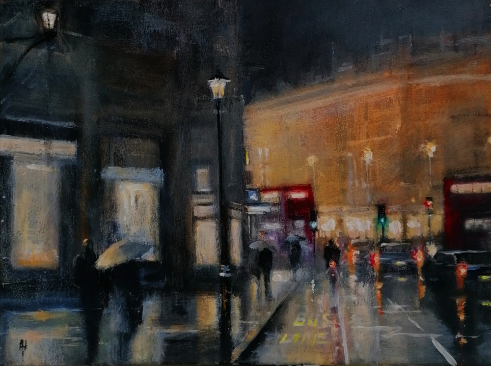 Evening Rain, London