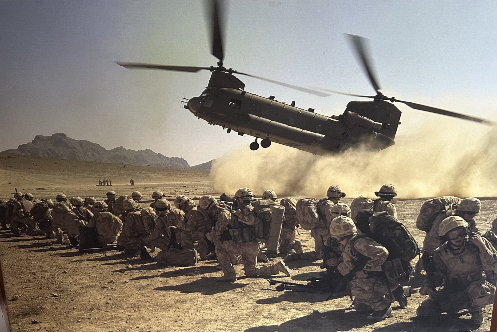 Waiting to embark chinook to deploy it op panther claw