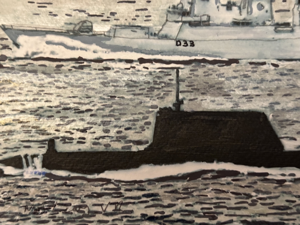 Hms Dauntless and a sneaky beaky Submarine HMS Astute 