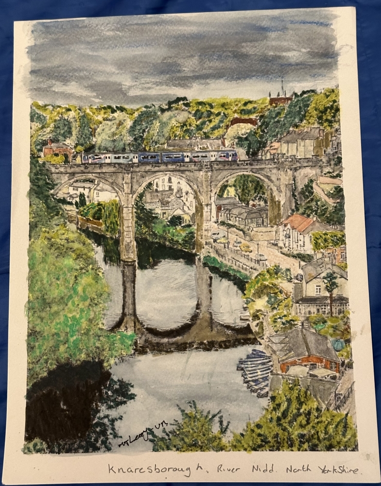Knaresborough viaduct , River Nidd North Yorkshire 