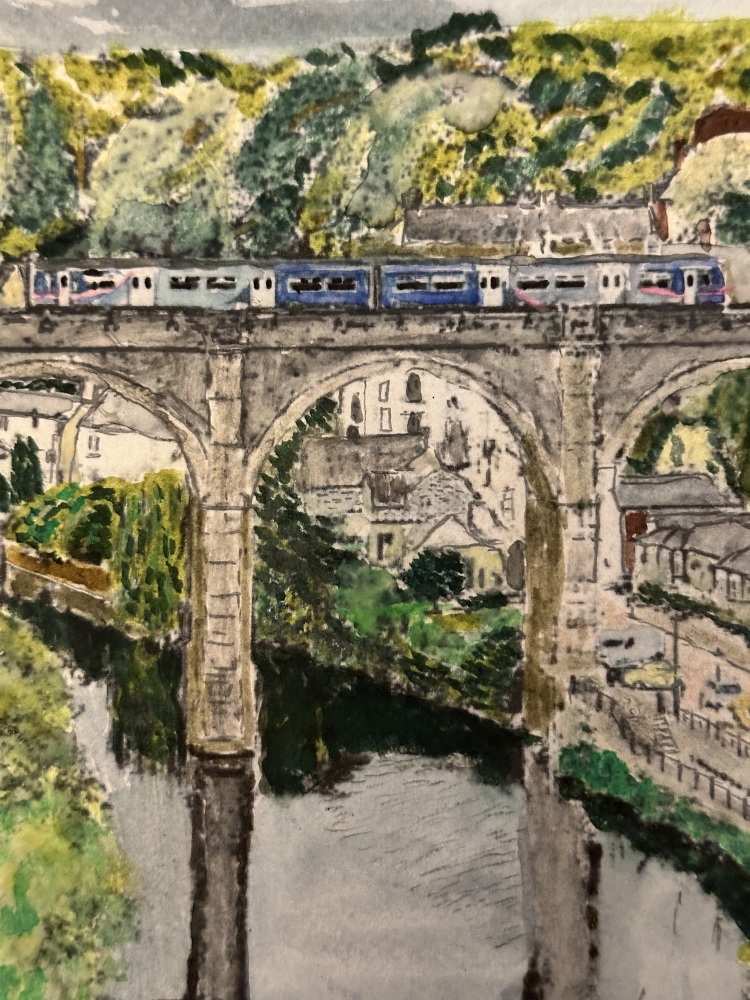 Knaresborough viaduct , River Nidd North Yorkshire 