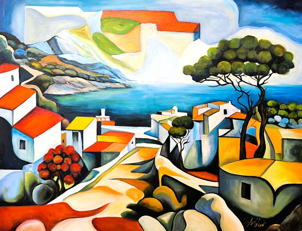 Abstract sea view