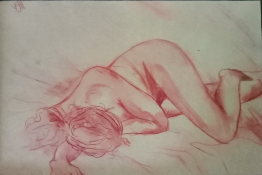 Nude reclining