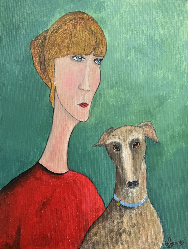 Girl and her dog