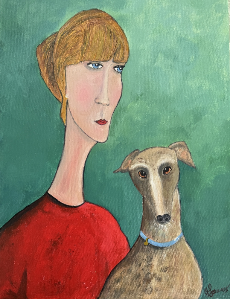 Girl and her dog
