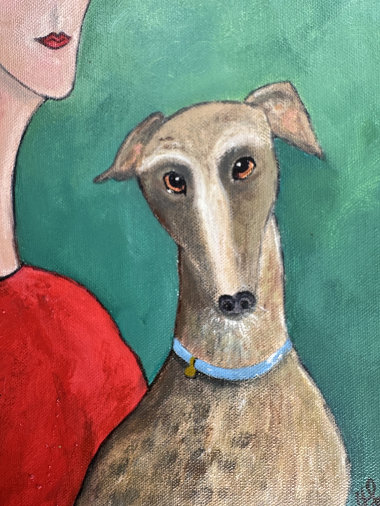 Girl and her dog